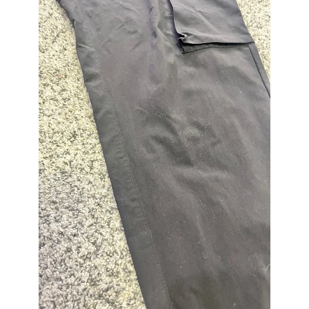 Alo Yoga It Girl Cargo Jogger Pants Black Size Small Woven Utility High Rise
